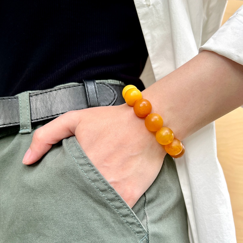 Браслет "Шар" янтарь