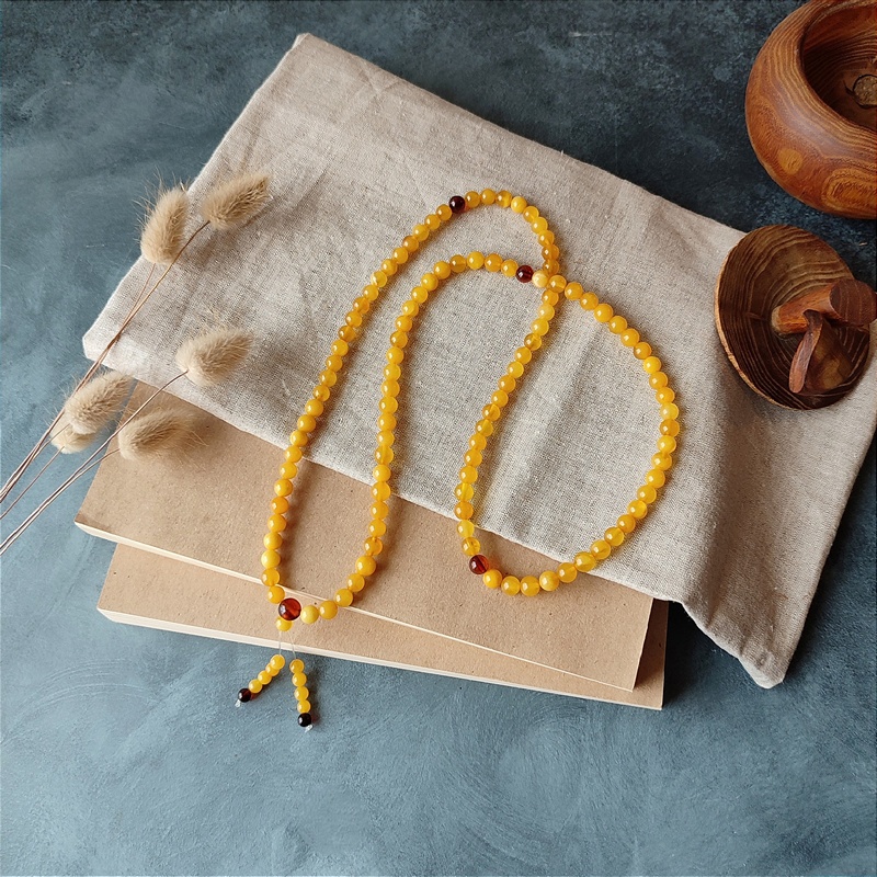 Четки буддийские янтарь