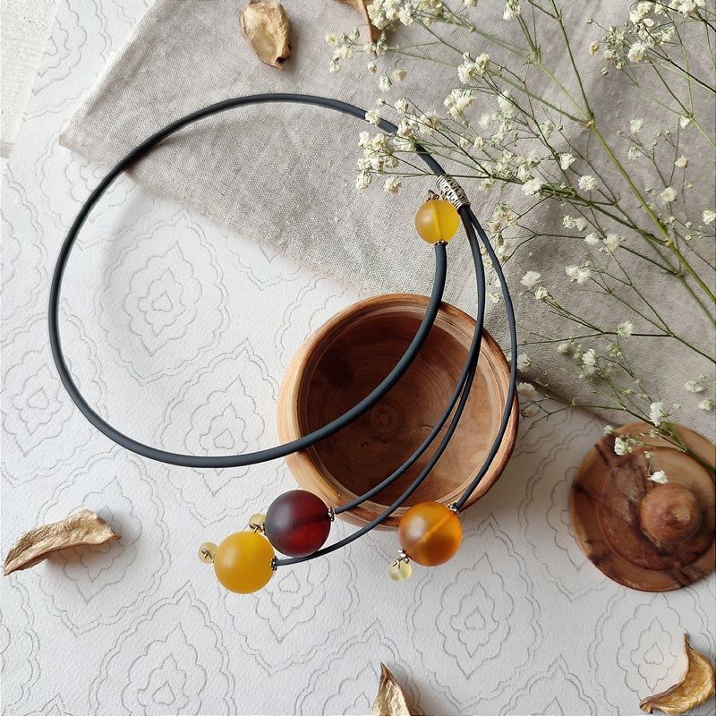 Колье "Италия" Янтарь