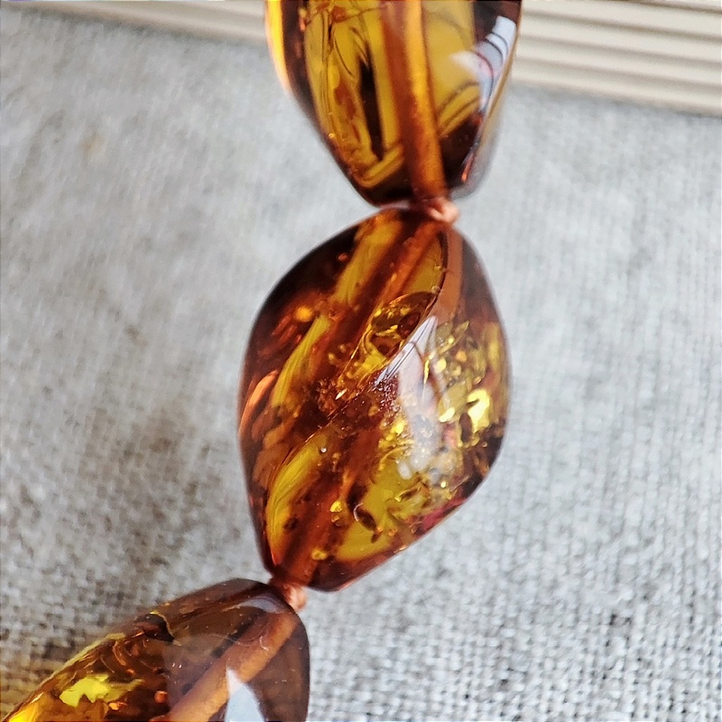 Бусы "Елена" Янтарь