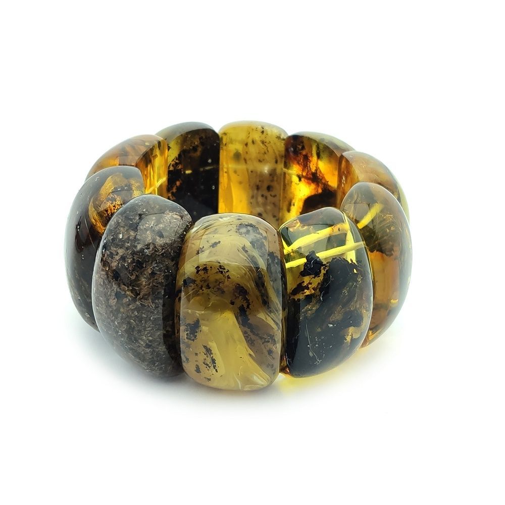 Браслет "Мандарин" янтарь