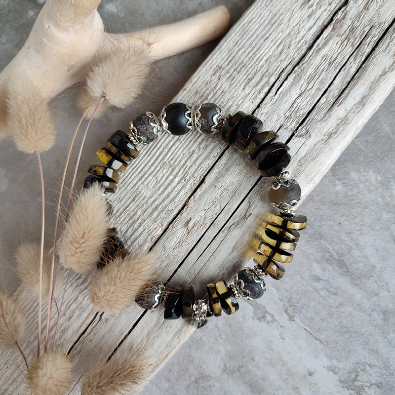 Браслет "Фантазия" янтарь