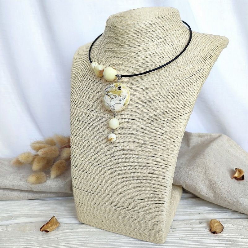 Колье "Космос" Янтарь