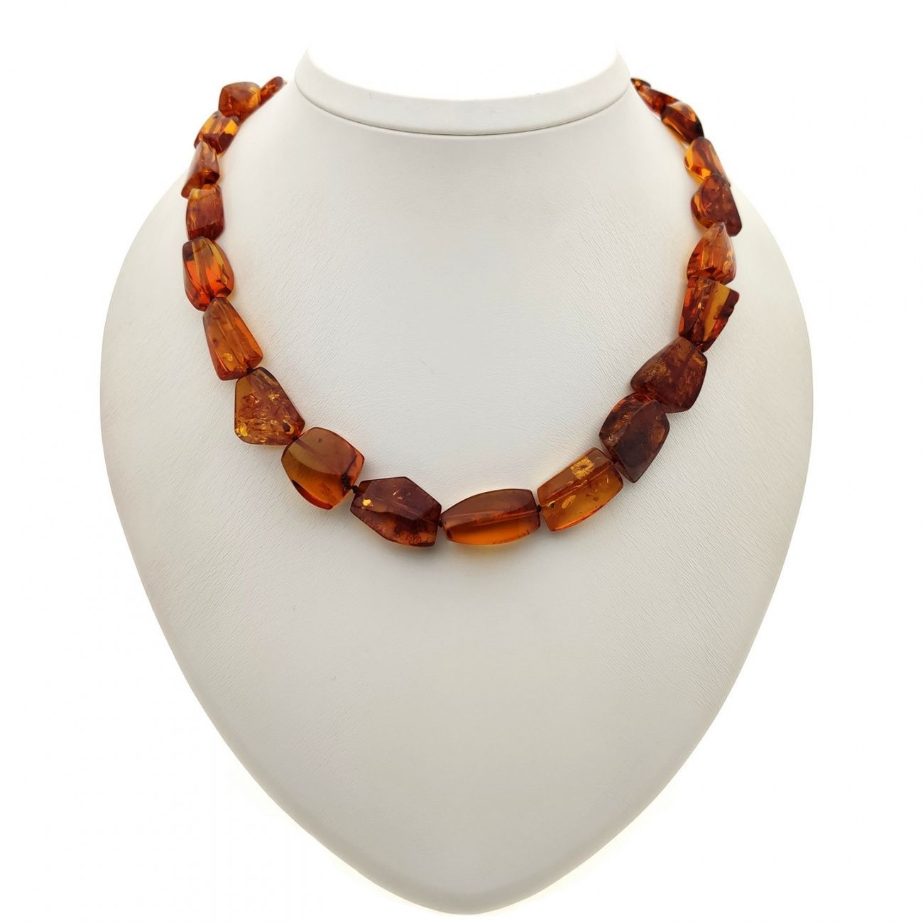 Бусы "Граненка" янтарь