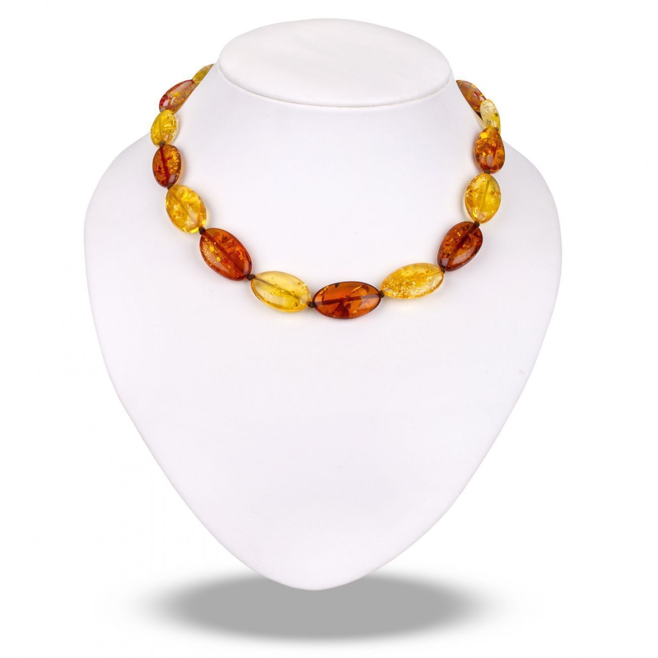 Бусы "Слива" из янтаря
