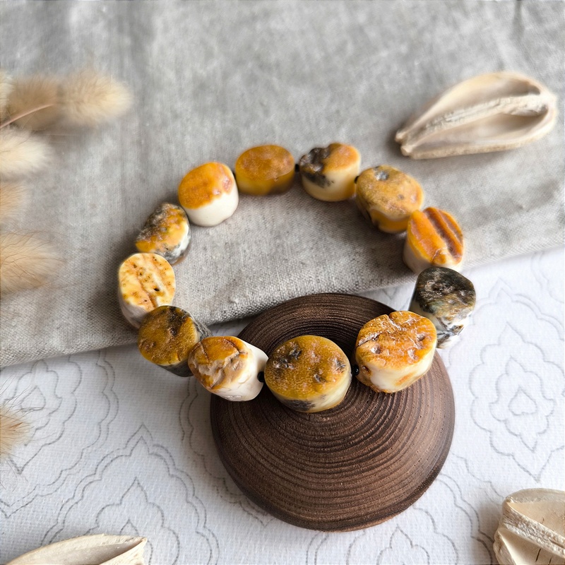 Браслет "Овал" янтарь