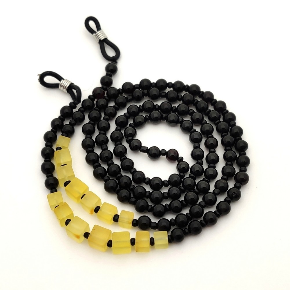 Шнурок для очков, янтарь