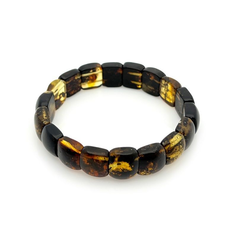 Браслет "Ириска" янтарь