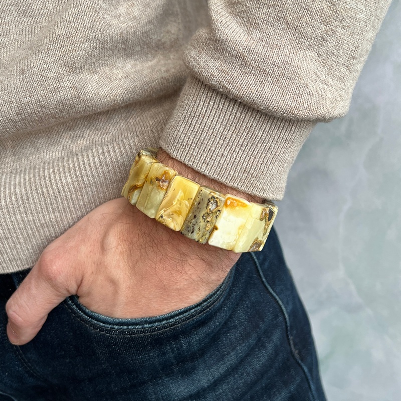 Браслет Муж. янтарь 3371119492 (5)