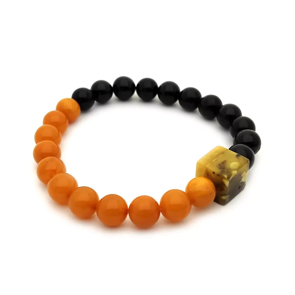 Браслет "Змейка" янтарь