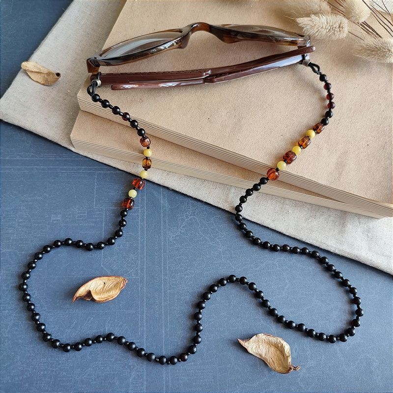 2,Шнурок для очков, янтарь