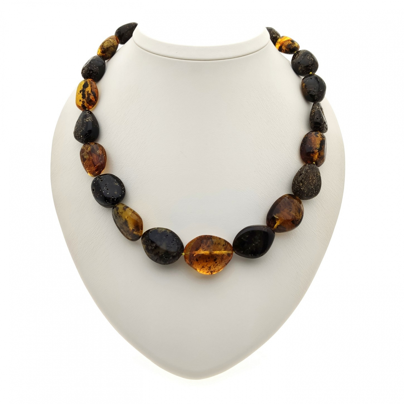 Бусы "Слива" из янтаря