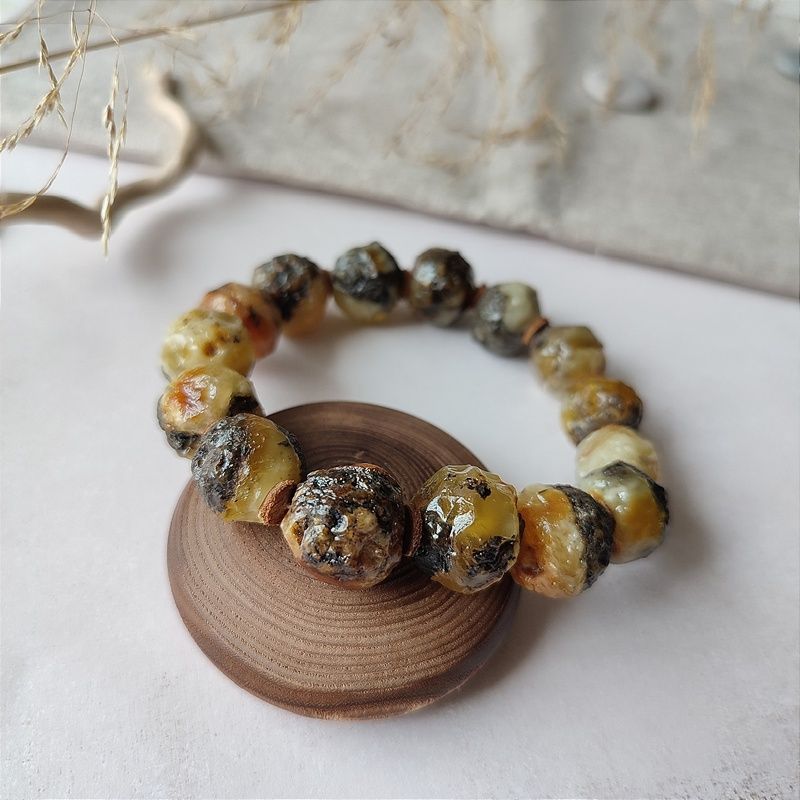 Браслет "Кусанка" янтарь