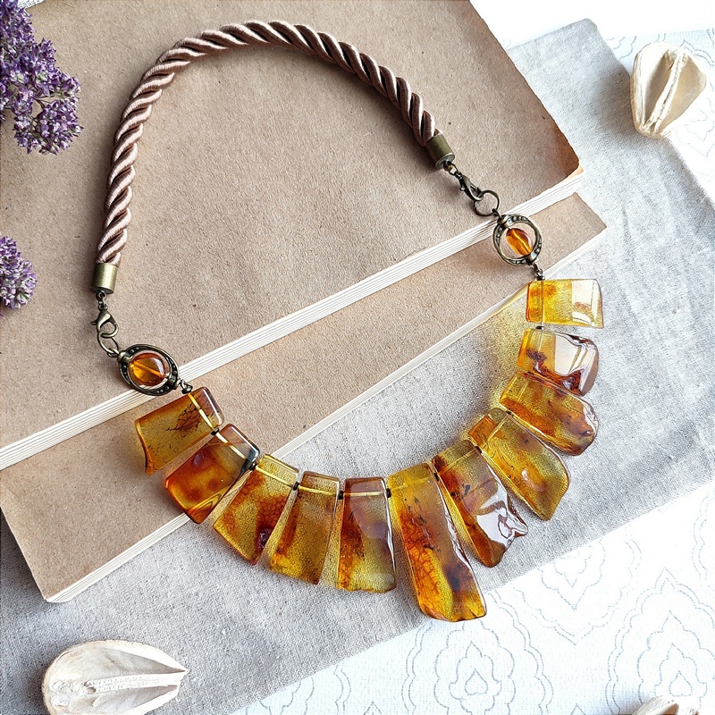 Колье Янтарь 7422319394 (4)