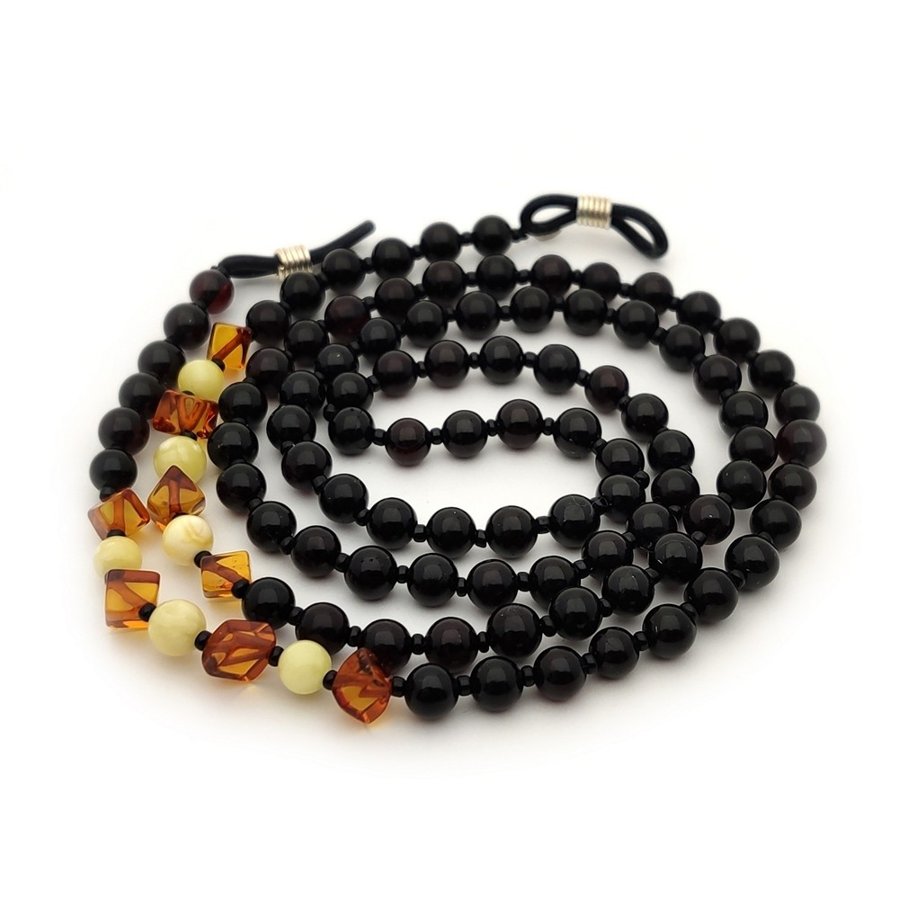 Шнурок для очков, янтарь