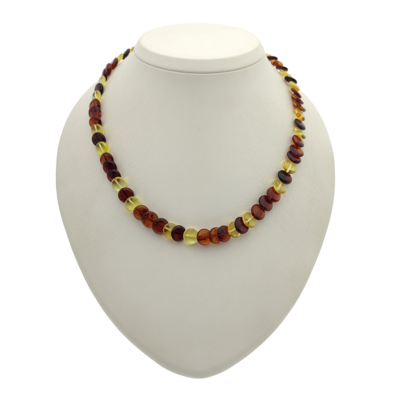 Бусы "Змейка" из янтаря