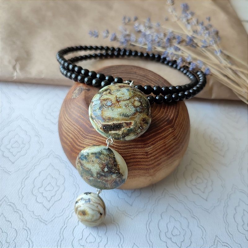 Колье "Италия" Янтарь