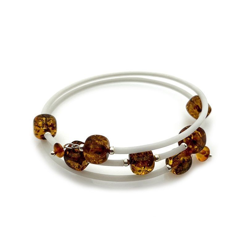 Браслет "Кусанка" янтарь