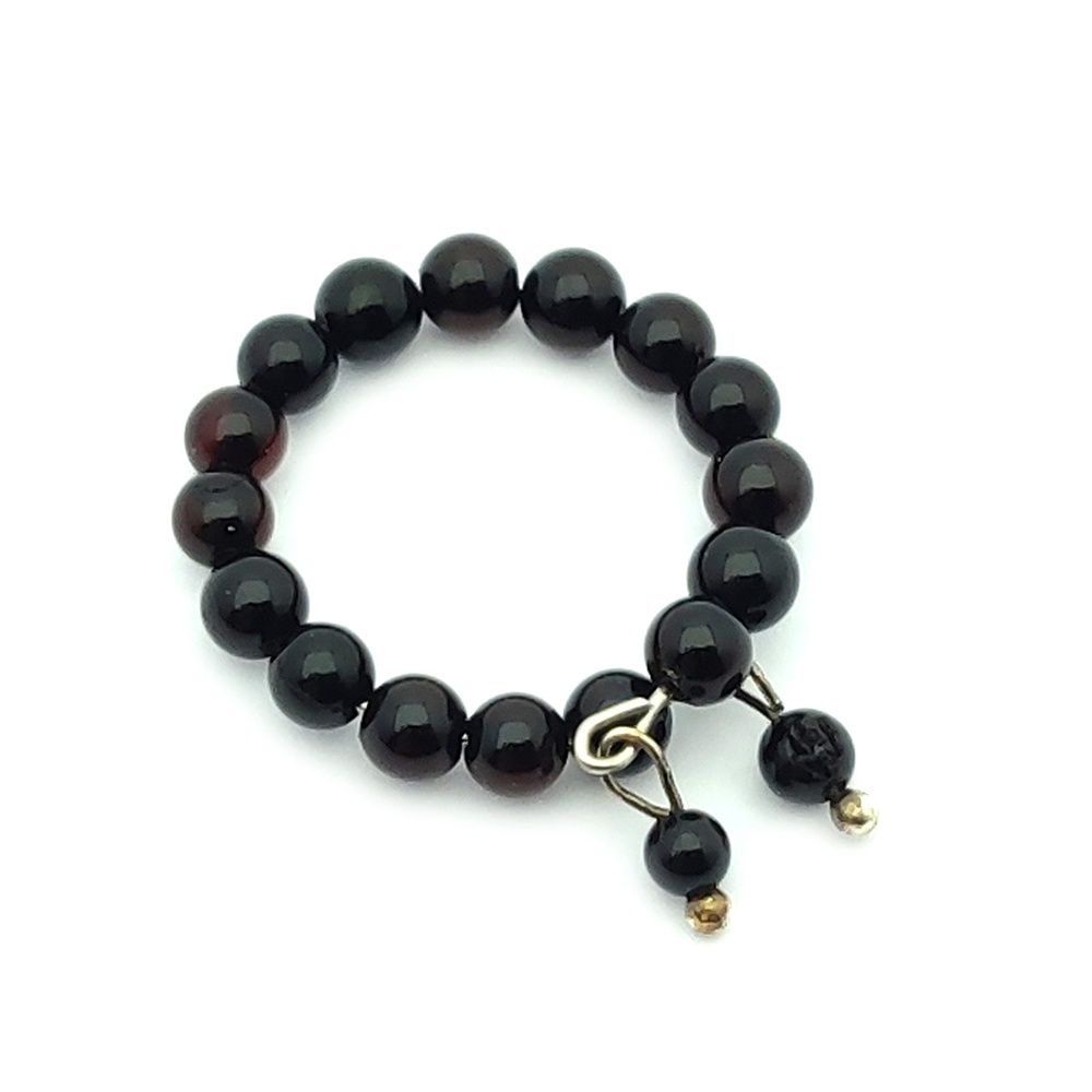 Кольцо Шар янтарь