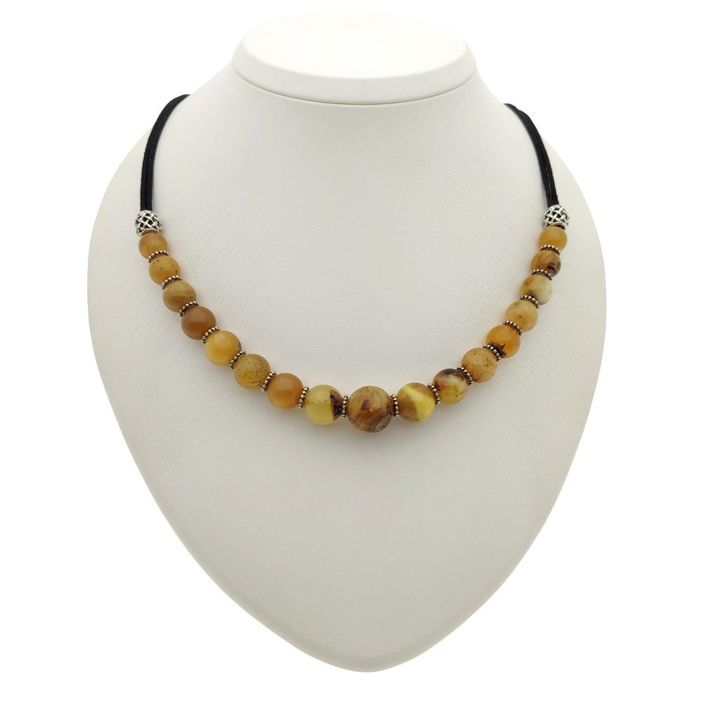 Колье "Шар"янтарь