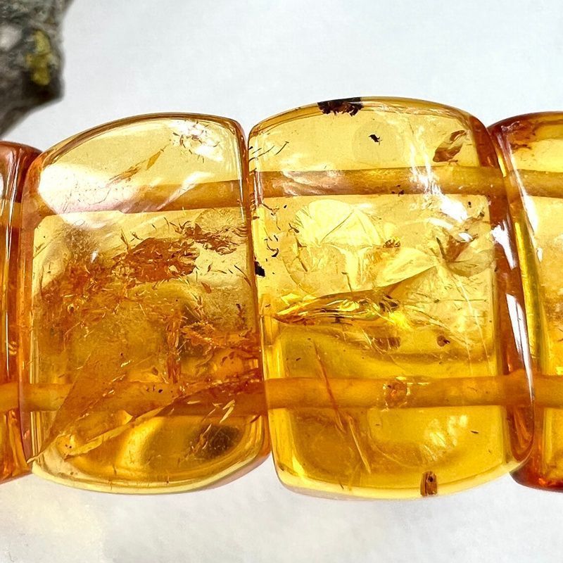 Браслет "Пластина" Янтарь