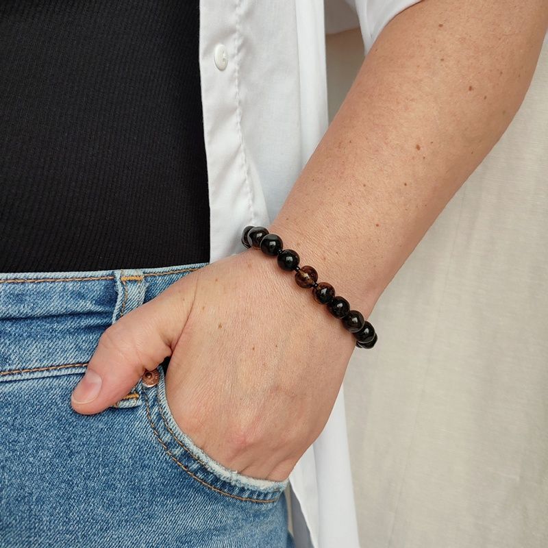 Браслет "Куб" янтарь