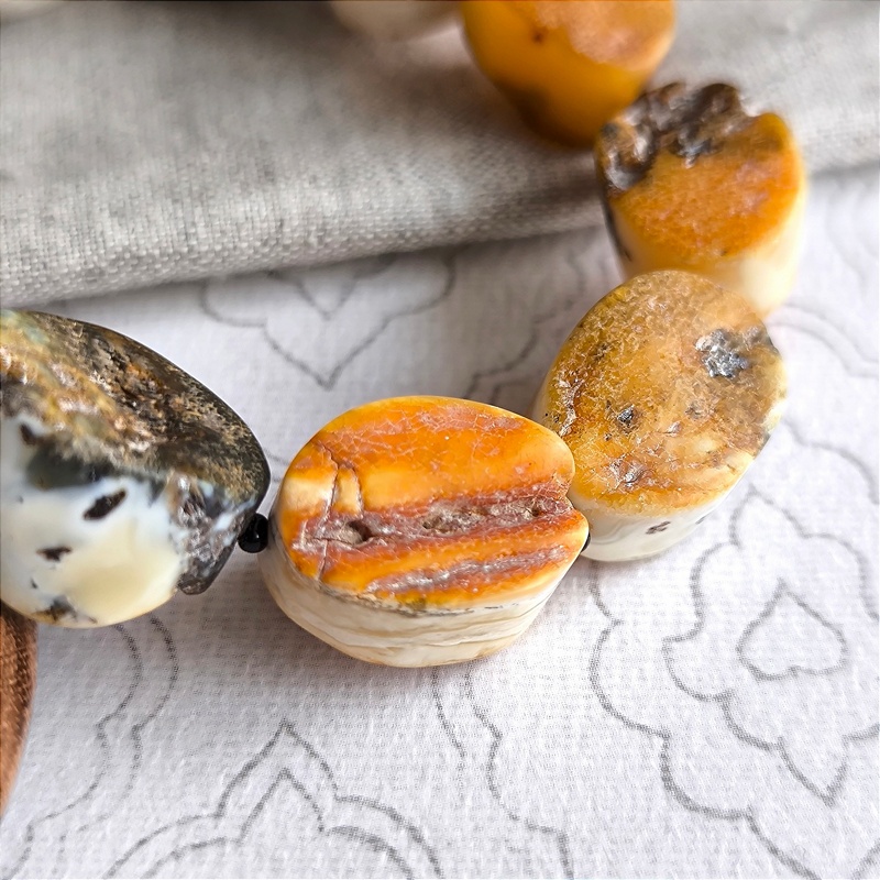 Браслет "Овал" янтарь