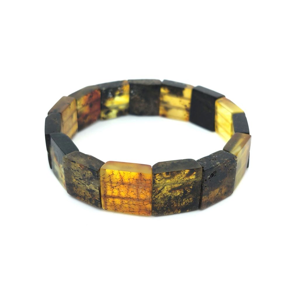 Браслет "Пластина" Янтарь