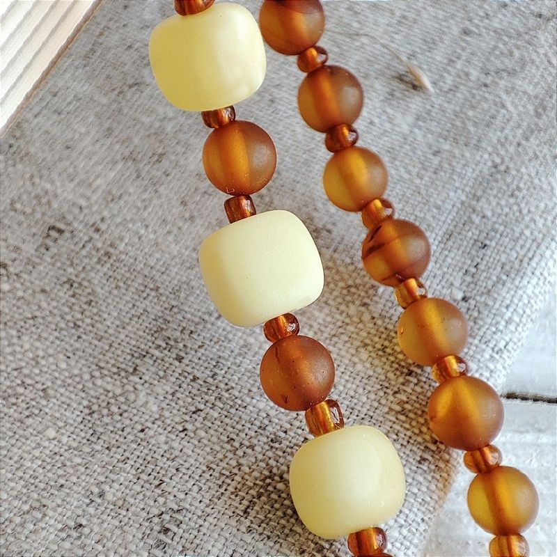 2,Шнурок для очков, янтарь