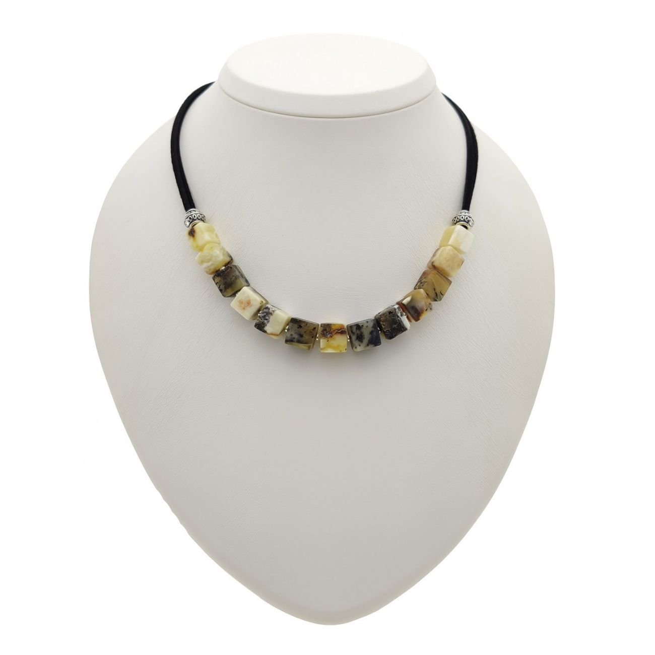 Колье "Куб" Янтарь