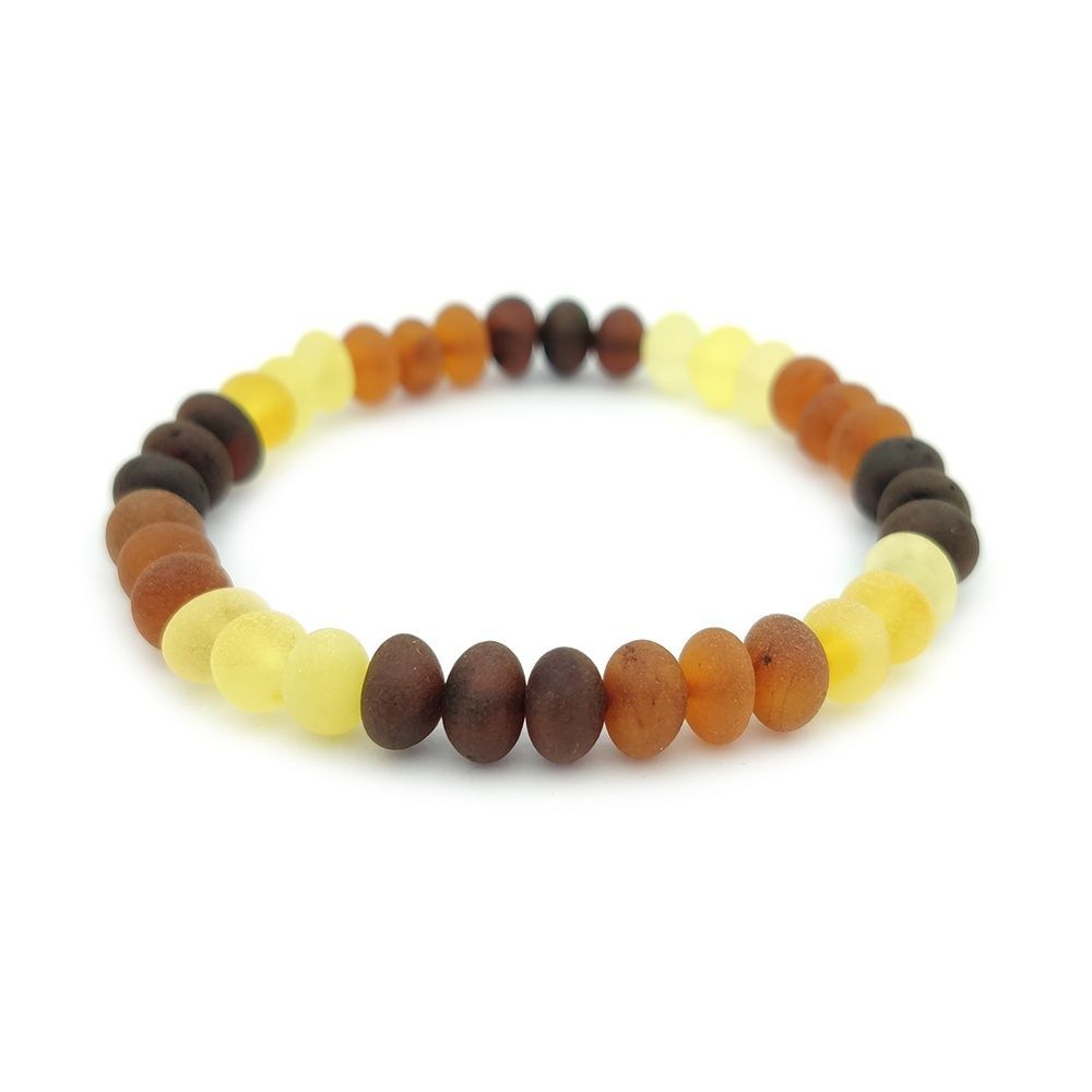 Браслет "Мятый шар" янтарь