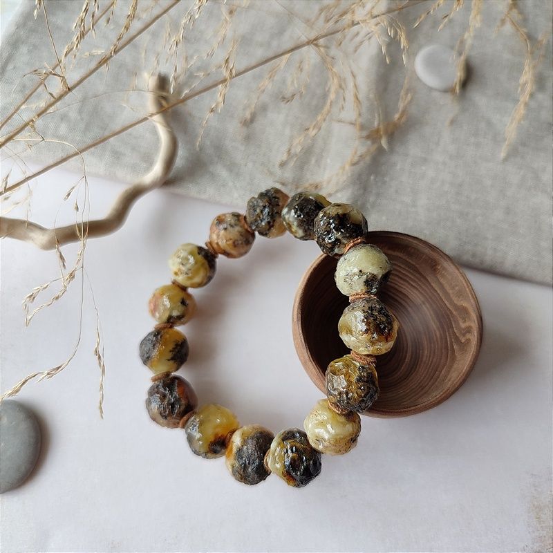 Браслет "Кусанка" янтарь