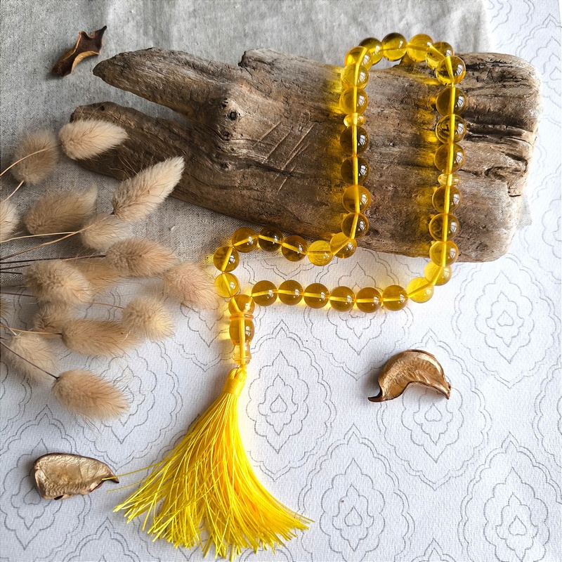 Четки мусульманские янтарь 9401100046 (5)