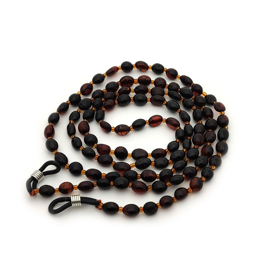 Шнурок для очков, янтарь