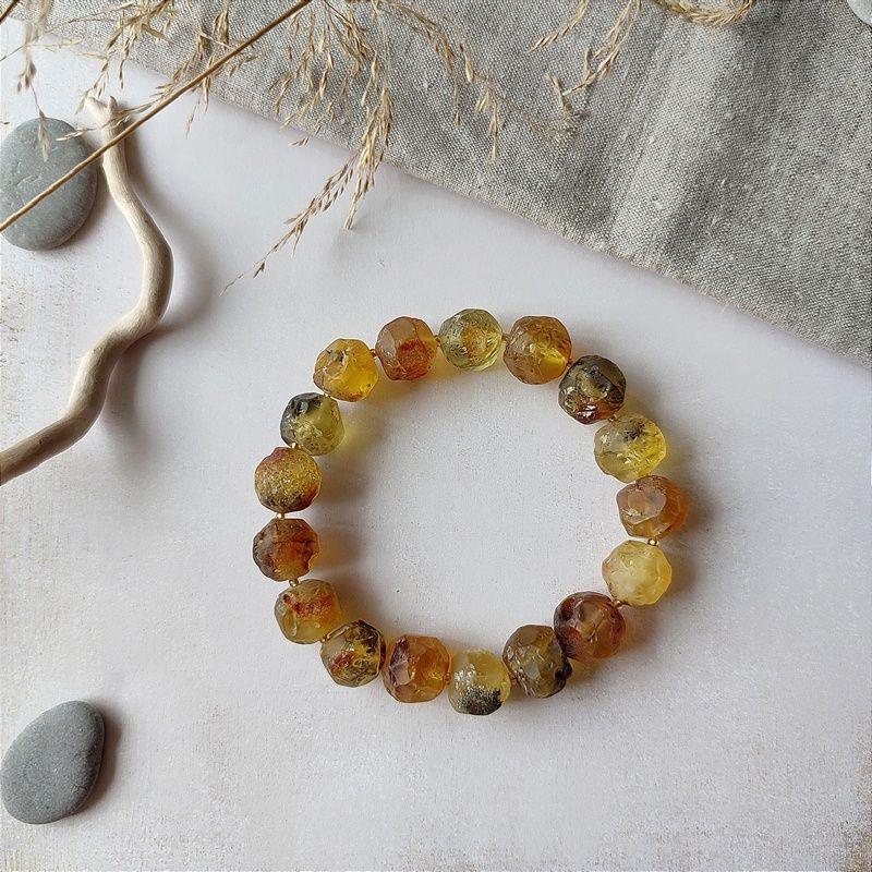 Браслет "Кусанка" янтарь