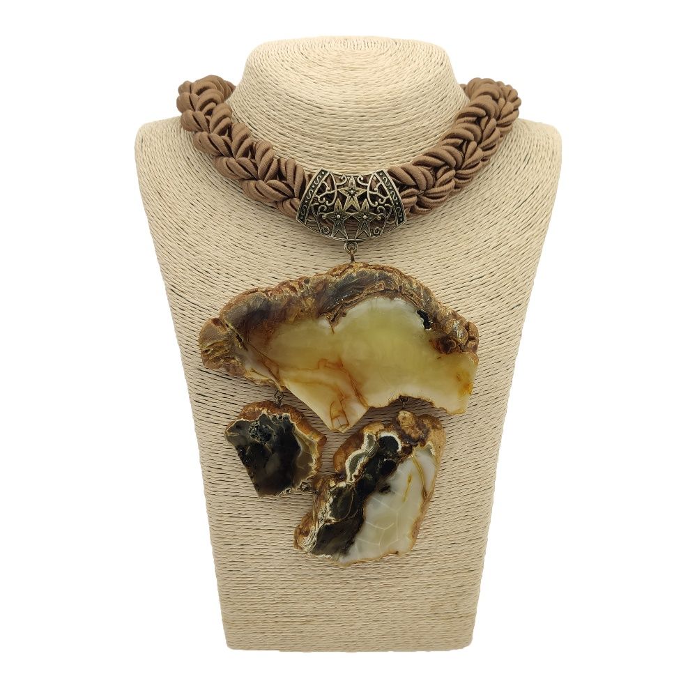 Колье авторское Янтарь