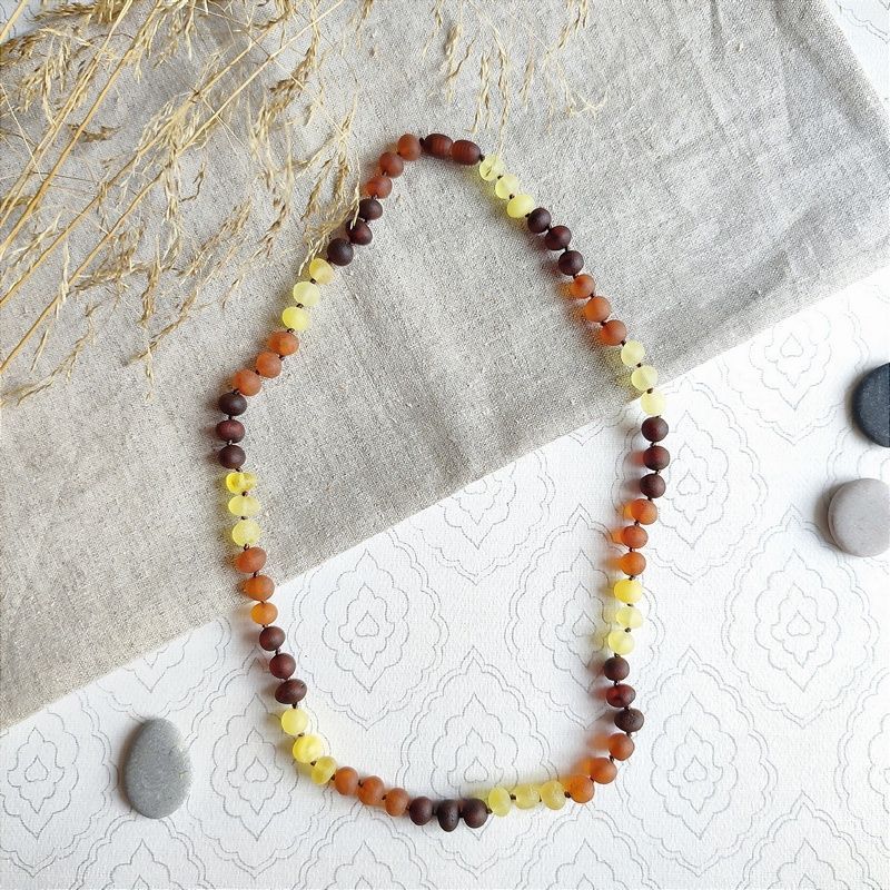 Бусы "Горох" из янтаря