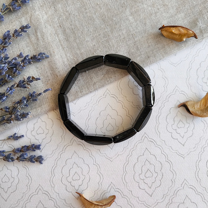 Браслет "Пластина" Янтарь