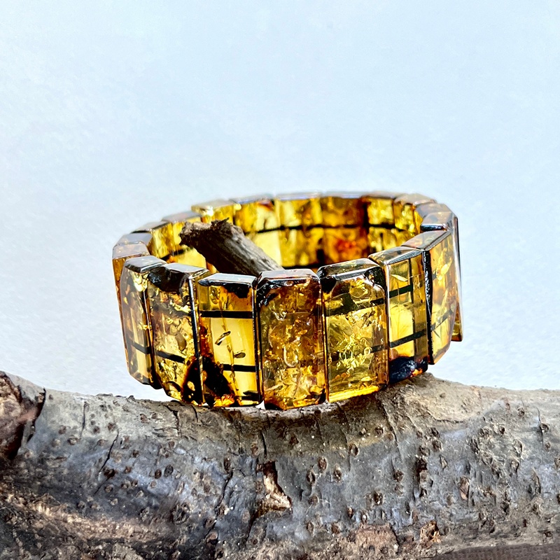 Браслет Муж. янтарь 3221119492-3