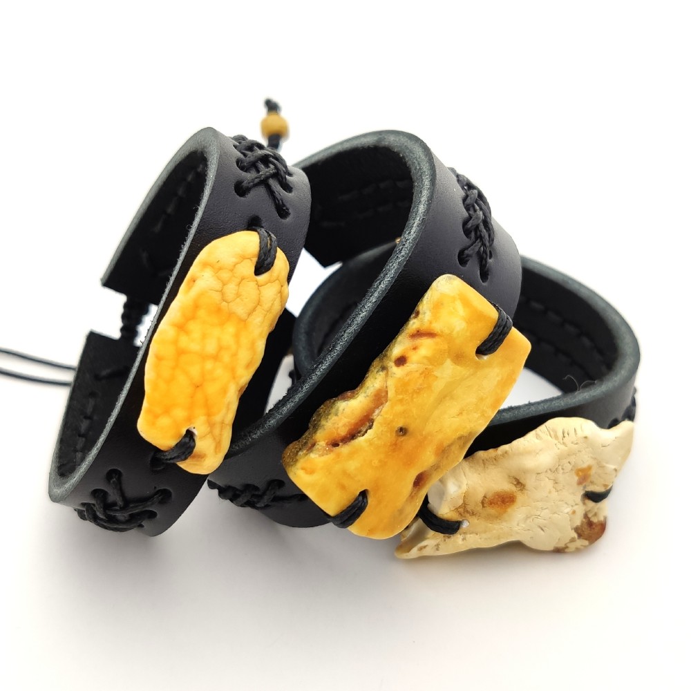 Браслет с пейзаж. камнем