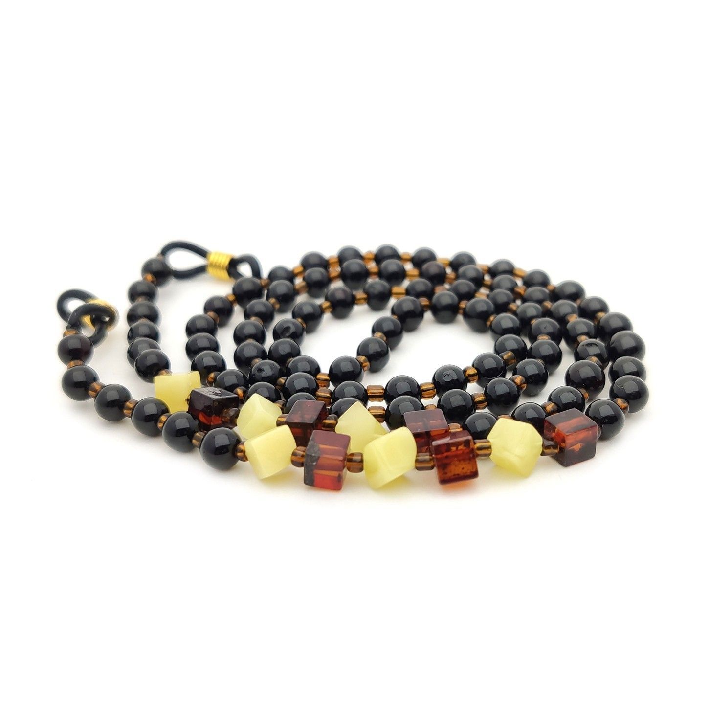 Шнурок для очков, янтарь