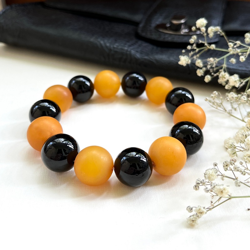 Браслет "Шар" янтарь