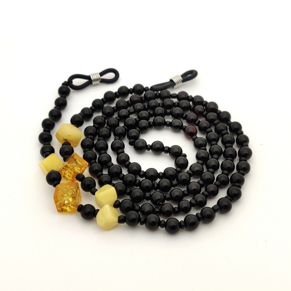 Шнурок для очков, янтарь