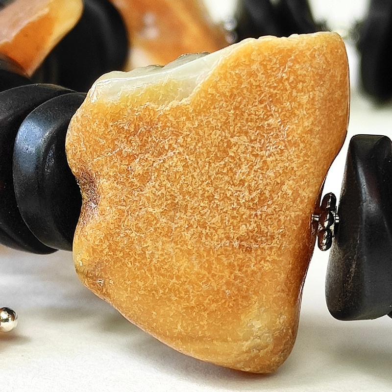 Браслет "Лесная фея" янтарь