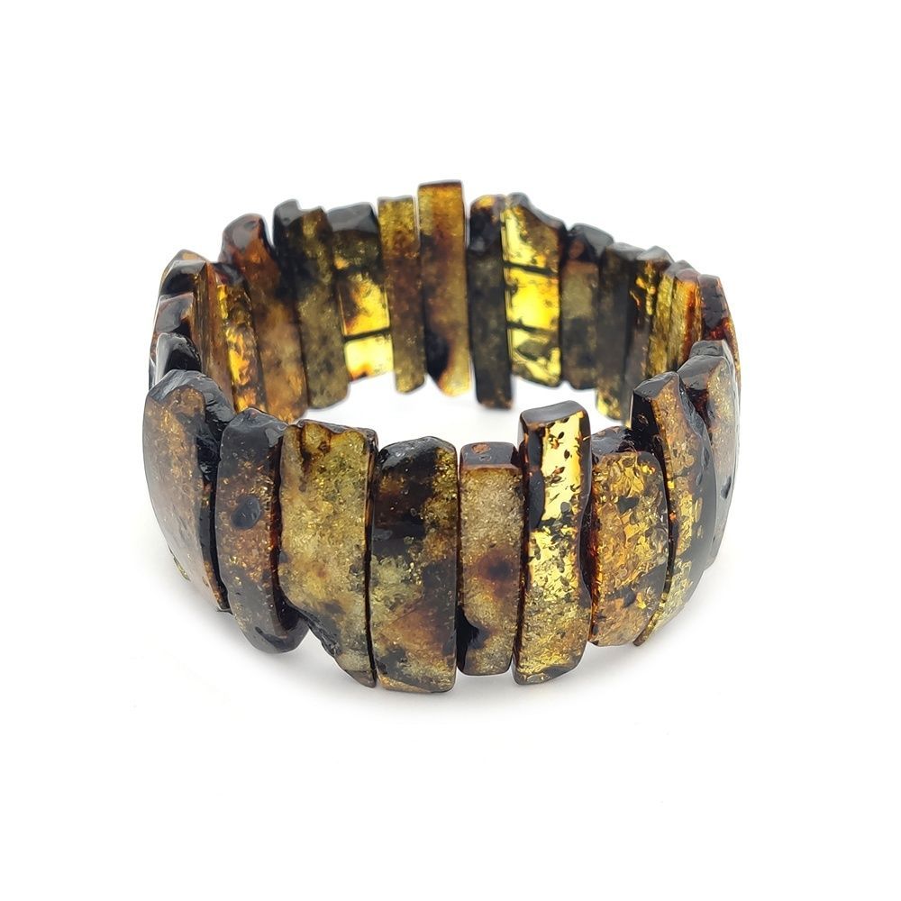 Браслет "Пластина" Янтарь