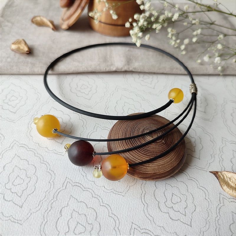 Колье "Италия" Янтарь