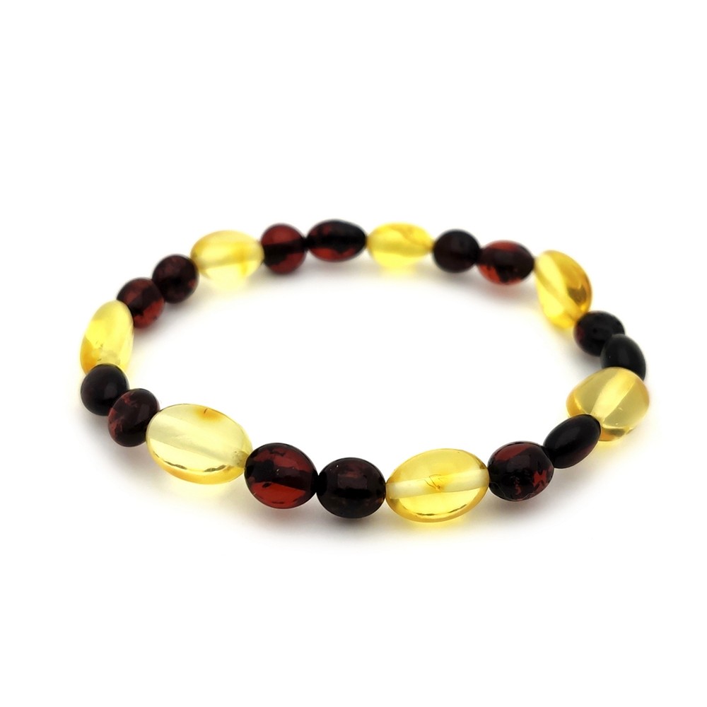 Браслет детский янтарь