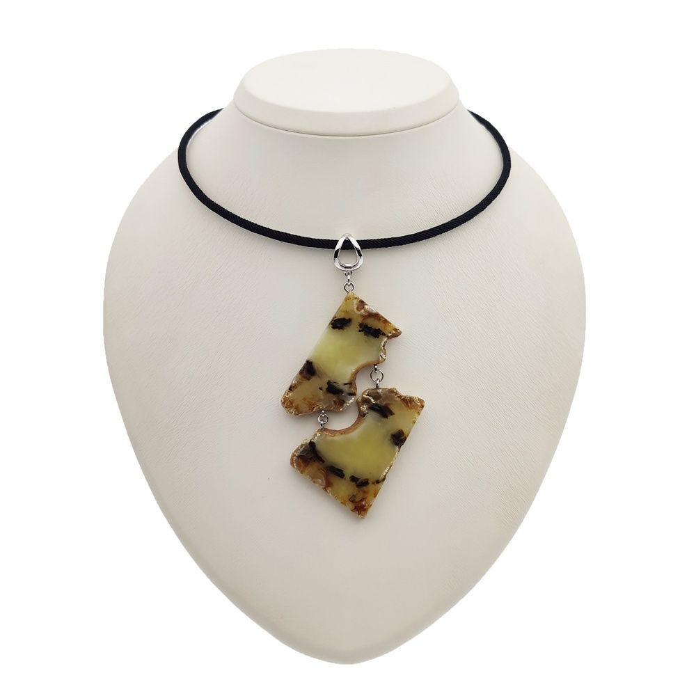 Колье авторское Янтарь