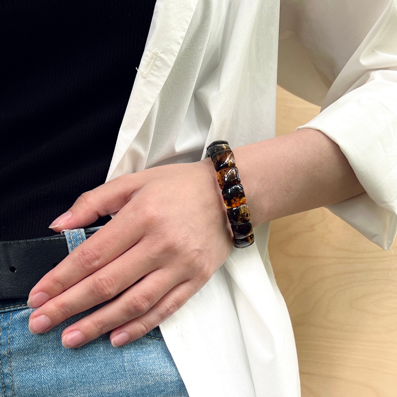 Браслет пласт. янтарь 3221109514-5