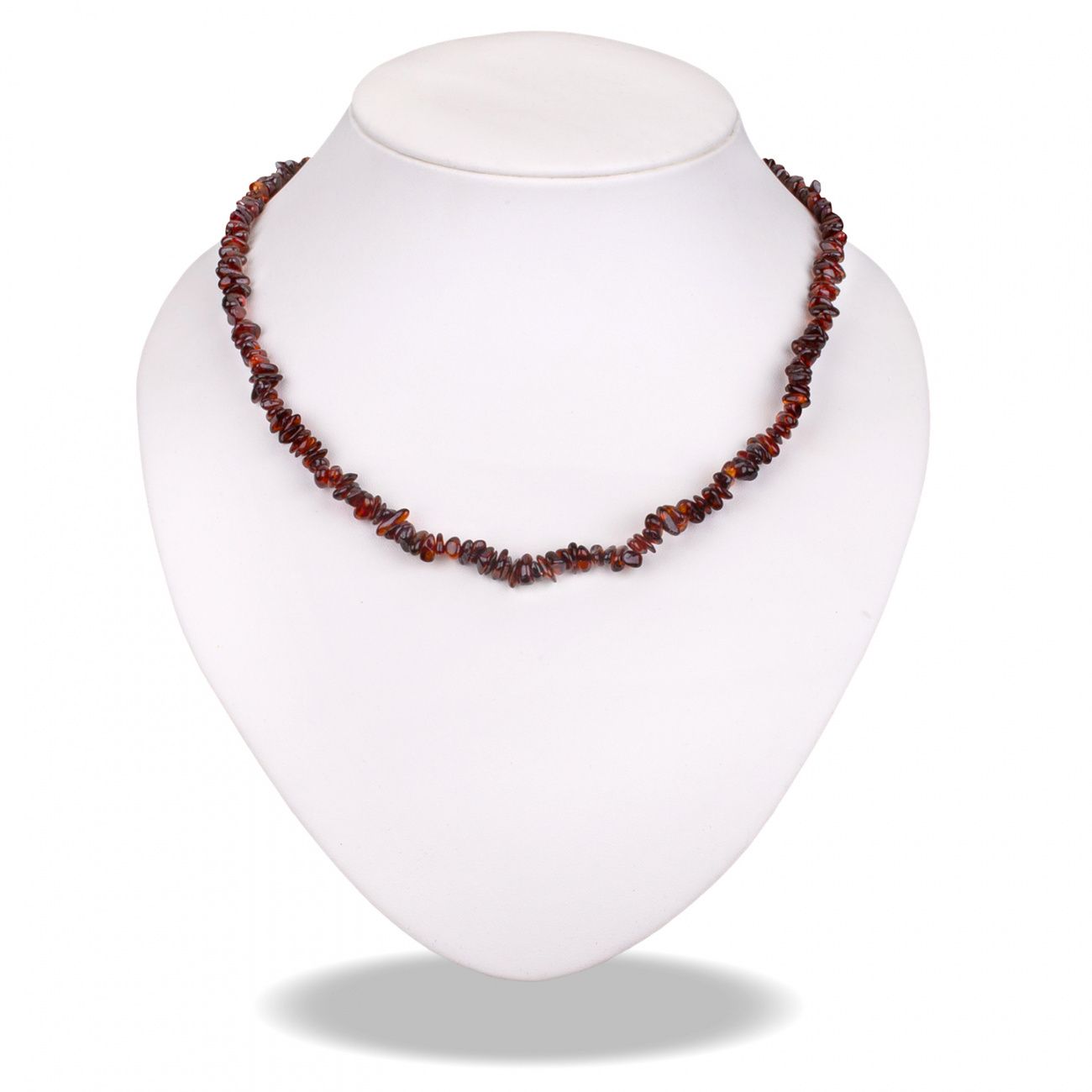 Бусы "Галька" из янтаря